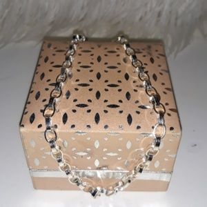 Silver chain necklace